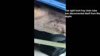 Sunroof drain tube came loose