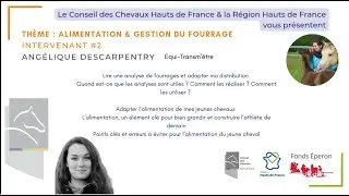 Intervention EquiTransm'être - Alimentation & Fourrages (Colloque 2024)