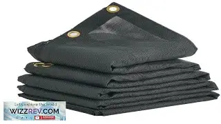 VEVOR Dump Truck Mesh Tarp 7 x 22 ft PVC Coated Black