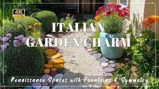 🌿 Timeless Italian Garden Charm: Small Renaissance Spaces with Fountains & Symmetry