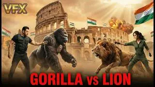 Salman Khan’s Gorilla vs Katrina Kaif’s Lion | Biggest Animal Fight 2026 | VFX