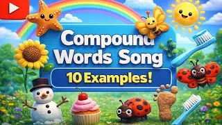 ✨ Compound Words Song for Kids | 10 Fun Examples! | Learn English Easily 🎶