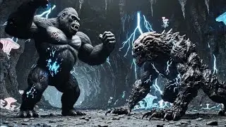 King Kong vs Armored Cave Beast &ndash; A Battle in Total Darkness