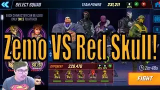 Baron Zemo VS Red Skull Hydra War Offense! Marvel Strike Force