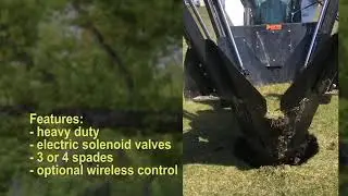Accudraulics Hydraulic Tree Spade for Skid Steers.