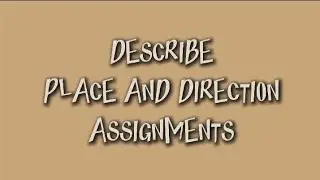 Describe My House and the Direction | Speaking for Daily Communication Assignment🧚🏻💐✨