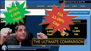 An Ultimate Annuity Comparison MYGA rate vs FIA cap | 7 Year study Nov 2023-2030 6% Fixed vs 11% CAP