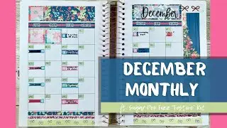 December Monthly // Ft. Sugar Pop Fizz & The Planning Roses Planner