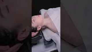 ASMR Chinese herb head spa #relex #mind #shouldersmassage #headmassage #relievestress