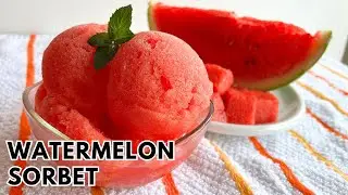 🍉¡Receta de Sorbete de Sandía con Solo 3 Ingredientes! 🍉❤️