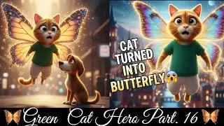 FLYING CAT STORY 🦋🐱CAT WITH WINGS?! 😱🦋@NAWAcatanimation
