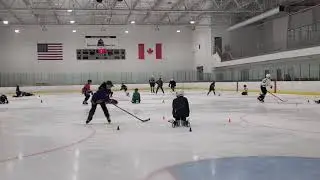 Coach Penny, Robby Glantz Power Skating clinic 090720