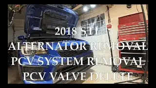 2018 STI ALTERNATOR REMOVAL, PCV SYSTEM REMOVAL AND PCV VALVE DELETE