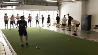 Kalkaska Rhinos off ice training