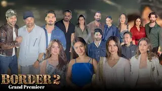 Sunny Deol, Varun Dhawan, Avneet Kaur, Sonam Bajwa, Anya Singh arrive at Border 2 Premiere