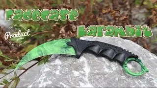 CS:GO Fadecase - Green Fixed Blade Karambit Knife