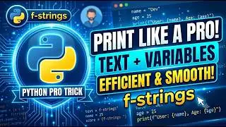 PRINT Python text and variables like a PRO!
