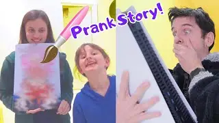PRANK STORY • GROSSE BÊTISE : JE DESSINE SUR LA PS5 DE PAPA PENDANT 24H (même +) !
