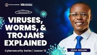 LESSON 12: Viruses, Worms, and Trojans Explained Simply | Cybersecurity Basics