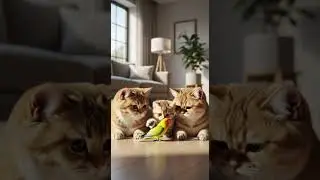 Cat Family Welcomes a New Feathered Friend&hellip; Watch the adorable bonding #cats #birds #pets