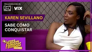 Karen Sevillano aconseja a Miguel Bueno en La casa de los famosos Colombia