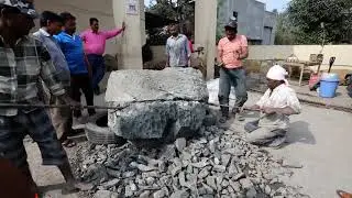 Apophyllite Geode from Jalgoan (India) being excavated & opened | Gargoti Museum | Nasik