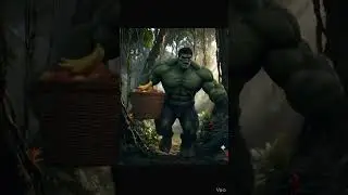 Hulk jungle se fal todkar bajar mein ja raha hai