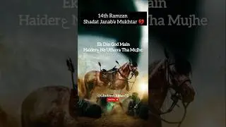 14th #ramzan 💔 #muhammad #ali #fatima #hasan #hussain #abbas #karbala #noha #shortsfeed #shorts #5k
