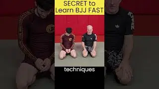 The SECRET to Learn BJJ Fast ⚡ #bjj #jiujitsu #grappling #brazilianjiujitsu