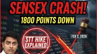 Why Sensex Crashed 1,800 Points After Budget 2026! (STT Hike Explained)