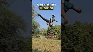 Jump Side Kick 🔥 #tutorial #taekwondo #kick #karate #motivation #training #speed #power #shorts