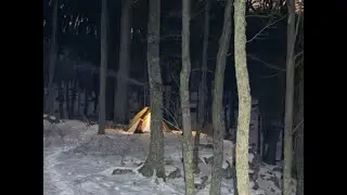 Hot Tent Camping in Snow