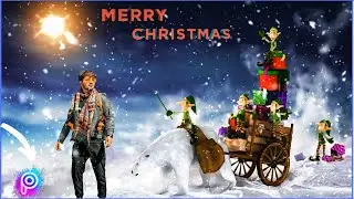 PicsArt winter snowfall editing | winter photo editing 2021| Christmas photo editing| ajju editz 🔥