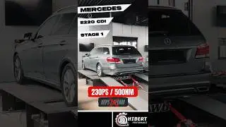 MB E220 CDI Stage1 🔥 #tuning #chiptuning #dyno #pr&uuml;fstand #mercedes #hibertperformance