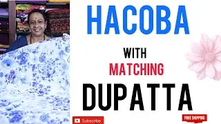 HACOBA / PRINTED DUPATTA/ GEORGETTE/FREE SHIPPING / # 391