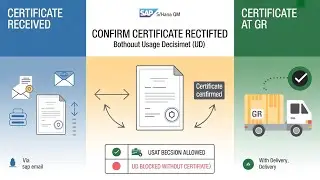 SAP S4HANA Quality Management Confirming Certificate Receipt