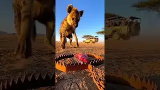 Will Hyena Survive The Trap? Watch The Epic Wild Escape #wildlife #nature #survival