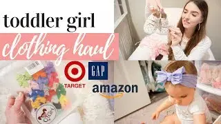HUGE TODDLER GIRL CLOTHING HAUL 2019 | CUTE BABY CLOTHES + BOWS FOR SPRING