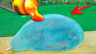 EXPERIMENT: LAVA vs GIANT BALLOОN ORBEEZ