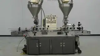 Used- All Fill Model 100141 DHA Dual Head Automatic Inline Auger Filler - stock # 71433002
