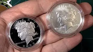 2023 PROOF Peace Dollar - Silver Coin Unboxing from US Mint!