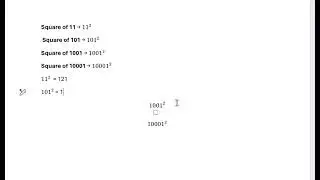 Find the square of special numbers