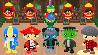 TAG WITH RYAN SPY PANDA VS ADMIRAL VS WASHINGTON VS STIEN VS AUTOCROSS RACER RYAN EGG SURPRISE FUNNY