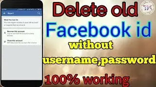 How to delete facebook account without username and password