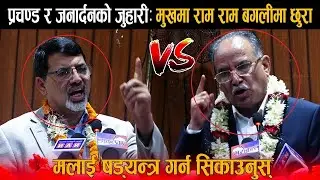 प्रचण्ड र जनार्दनको कडा भिडन्त: प्रचण्ड जी मलाई पनि षड्यन्त्र गर्न सिकाउनुस भन्दै जनार्दनले आगो ओकले