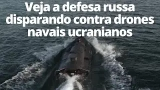 Veja o ataque de drones navais a um terminal de petr&oacute;leo russo