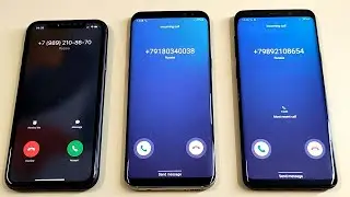 iPhone 11 vs Samsung Galaxy S8 plus vs Samsung Galaxy S9 plus incoming call & outgoing call