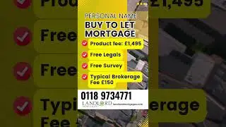 Buy To Let Mortgage  #buytolet #buytoletmortgage
