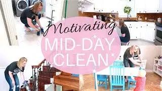 MOTIVATING MID-DAY CLEAN / CLEAN WITH ME / Amanda Sandefur