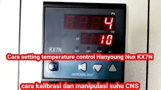 cara setting temperature control Hanyoung Nux KX7N